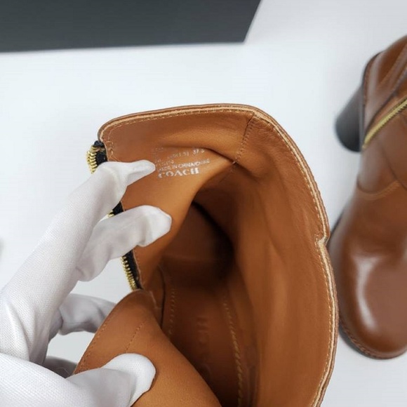 Coach Brown Saddle Moto Boots/Booties - Picture 6 of 8